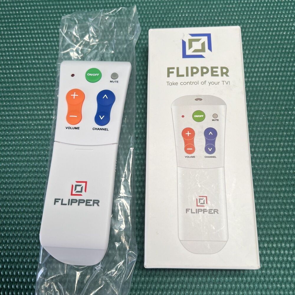 Flipper Big Button Universal TV Remote for Seniors Controls TVs and Cable